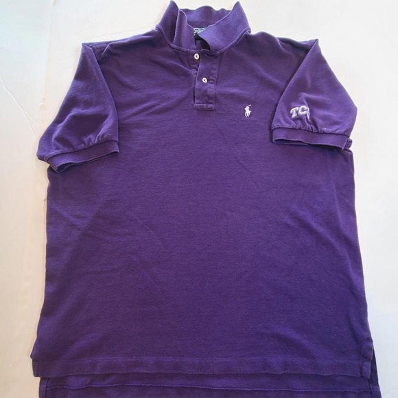 Polo Ralph‎ Lauren Purple Polo Shirt Men's XXL Classic Fit Short Sleeve - Picture 2 of 5
